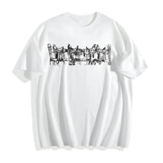 Western Saddle Cowgirl Country Horse Western Stuff Western Cotton T-Shirt in White