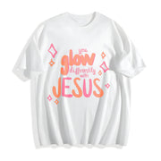 Walk, Shine Like Cotton T-Shirt in White