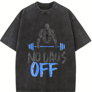 No Days Off Vintage Washed T-Shirt in Black