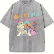 One Little Spark Festival of the Arts Vintage Washed T-Shirt in Gray