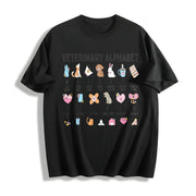 Veterinarian Veterinary Medicine Cotton T-Shirt in Black
