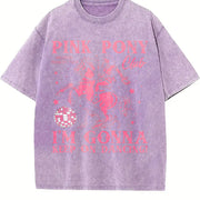 Chappell Roan Pink Pony Club Midwest Princess Tour vintage washed oversized T-shirt in Purple