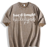 Christian Prayer 1xl-5xl Vintage Washed T-Shirt in Brown