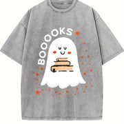 Booooks Ghost Books Vintage Washed T-Shirt in Gray