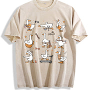 Silly Goose Physical Therapy Vintage Washed T-Shirt in Beige
