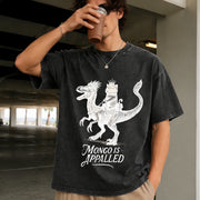 Princess Donut and Mongo Vintage Washed T-Shirt in Black