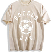 Soccer Dad Vintage Washed T-Shirt in Beige
