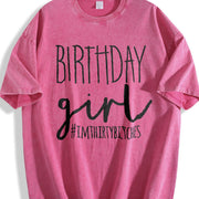 Birthday Girl 30th Birthday 30th Birthday Thirtieth 30th Vintage Washed T-Shirt in Red