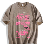 GT3 RS Street Racing Vintage Washed T-Shirt in Brown