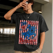 250 Years of Freedom Bucking Horse Vintage Washed T-Shirt in Black