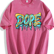 1 Pcs Heavy Adorable Vintage Washed T-Shirt in Red