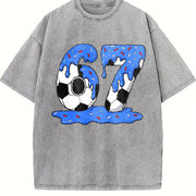 67 Soccer Vintage Washed T-Shirt in Gray