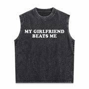Humor Relationship T Vintage Washed Tank Top in Black