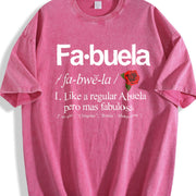 Fabuela Definiton Fabuela vintage washed oversized T-shirt in Red