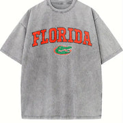 And Matching 2026 New Vintage Washed T-Shirt in Gray