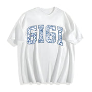 Floral Gigi for Gigi Cotton T-Shirt in White
