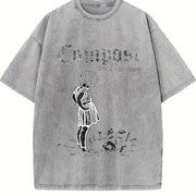 Compost Your Enemies Vintage Washed T-Shirt in Gray