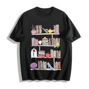 Princess's Library Cotton T-Shirt in Black