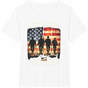 Land of the Free America Cotton T-Shirt in White