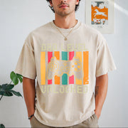 Gamer Dad Level Unlocked Vintage Washed T-Shirt in Beige