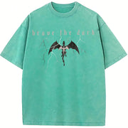 Onyx Storm Xaden Riorson Vintage Washed T-Shirt in Blue