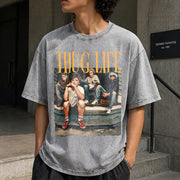 The Golden Girls Thug Life Vintage Washed T-Shirt in Gray