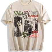 If I Ruled the World Vintage Washed T-Shirt in Beige