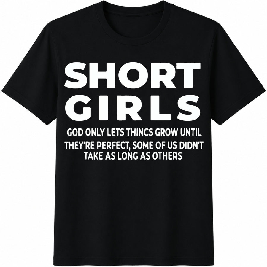 1-piece Set Short-sleeve Letter Round-neck Cotton T-Shirt in Black