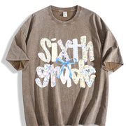 Sixth Grade Teacher Vintage Washed T-Shirt in Brown