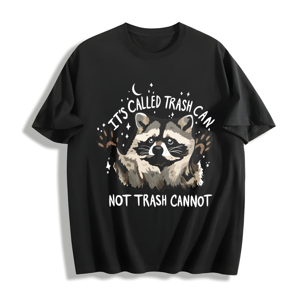 Give Me a Hug Cotton T-Shirt in Black