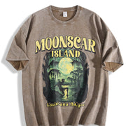 The Retro Halloween That Makes Me Feel Alive Vintage Washed T-Shirt in Brown