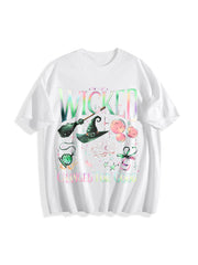 Wicked Wizard Movie Fan Cotton T-Shirt in White