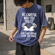 Outdoor Fitness with Salt Vintage Washed T-Shirt in Blue