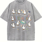 It’s Ok to Be Different Autism Goose Vintage Washed T-Shirt in Gray