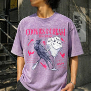 Butcher Blackbird Dark Romance Vintage Washed T-Shirt in Purple