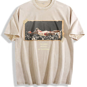 Dennis Give Everything 1996 Chicago Worm vintage washed oversized T-shirt in Beige