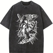 Occult Hands Eye Vest Vintage Washed T-Shirt in Black