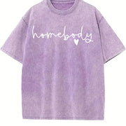 Homebody Cute For Her vintage washed oversized T-shirt in Purple