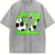 67 Soccer Vintage Washed T-Shirt in Gray