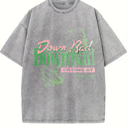 Born Down Bad Vintage Washed T-Shirt in Gray