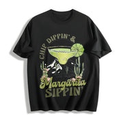 Margarita Ladies for All Seasons Cotton T-Shirt in Black