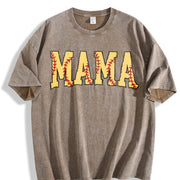 ZestLoop Cute Softball Mama Vintage Washed T-Shirt in Brown