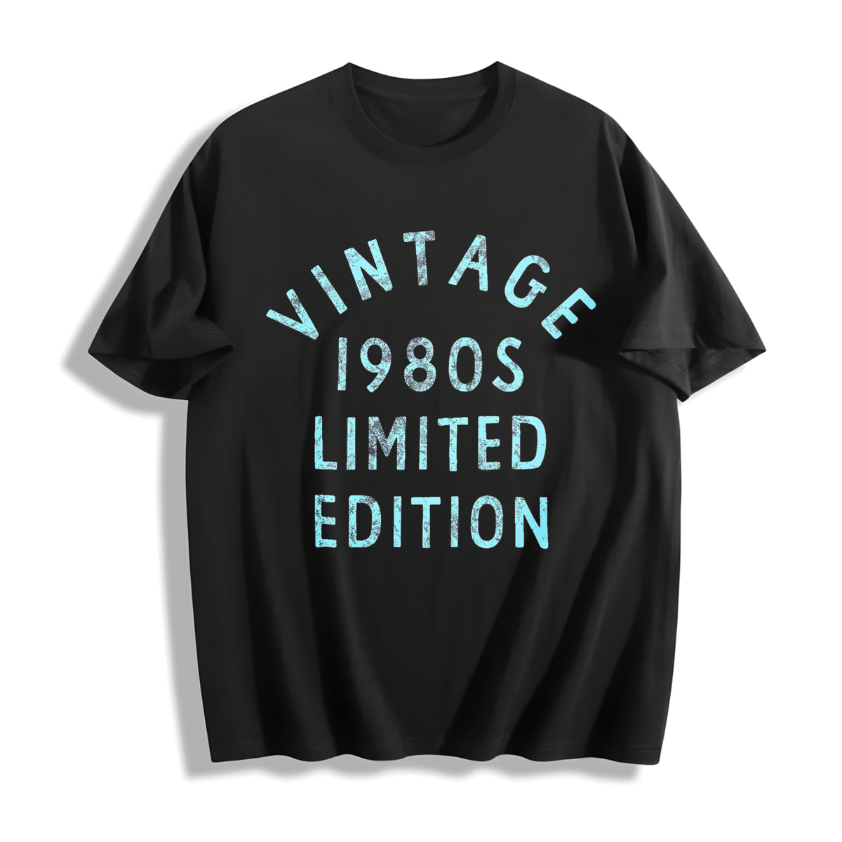 1980s 1980 Theme Classic for Ladies Cute Ladies Novelty Cotton T-Shirt in Black