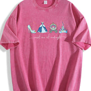 Meet Me at Midnight Vintage Washed T-Shirt in Red