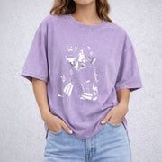 Hollander Rozanov Hockey vintage washed oversized T-shirt in Purple