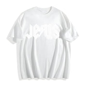 Jesus Embroidered Christian Cotton T-Shirt in White