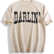 Darlin' Western Southern vintage washed oversized T-shirt in Beige