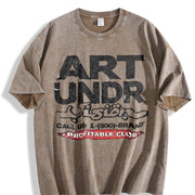 Art Under Pressure Vintage Washed T-Shirt in Brown