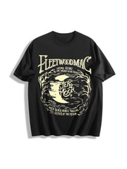 Moon Cotton T-Shirt in Black