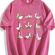 Silly Goose Woodworking Vintage Washed T-Shirt in Red